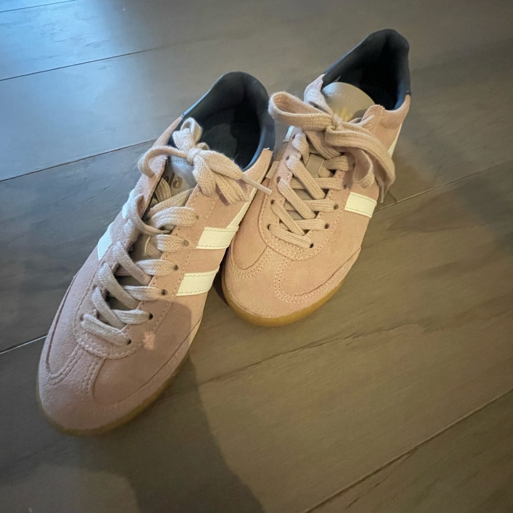 Gola Pink and White Athletic Shoes